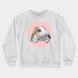 Pink HL Rabbit _ Bunniesmee Crewneck Sweatshirt